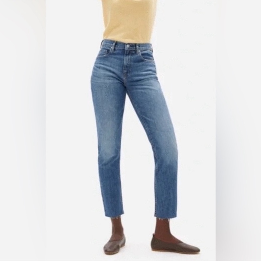 Everlane The Cheeky Jean Crop Jeans with Raw Hem Size 24